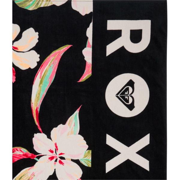 2026 Roxy Womens Cold Water Printed Basic Towel ERJAA04360 - Anthracite Spring Charming